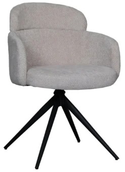 LABEL51 Draaibare Eetkamerstoel Levi Elite stof* Draaibare Eetkamerstoelen|Eetkamerstoelen Met Armleuning