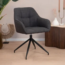 Sohome Draaibare Eetkamerstoel Loa* Beige Eetkamerstoelen|Draaibare Eetkamerstoelen