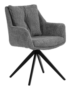 Artistiq Living Draaibare Eetkamerstoel Rocket Bouclé* Eetkamerstoelen Bouclé / Teddy|Draaibare Eetkamerstoelen