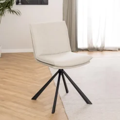 Bendt Draaibare Eetkamerstoel Ulysses Stof* Draaibare Eetkamerstoelen|Eetkamerstoelen Zonder Armleuning