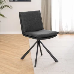 Bendt Draaibare Eetkamerstoel Ulysses Stof* Draaibare Eetkamerstoelen|Eetkamerstoelen Zonder Armleuning