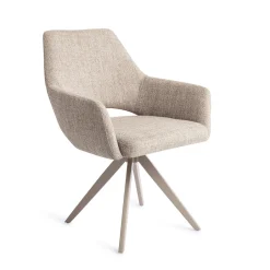 Jesper Home Draaibare Eetkamerstoel Yanai Turn Beige* Beige Eetkamerstoelen|Draaibare Eetkamerstoelen