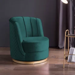 Artistiq Living Draaibare Fauteuil Meggie Velvet* Fauteuil Stof / Textiel|Fauteuil Velvet / Fluweel