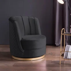 Artistiq Living Draaibare Fauteuil Meggie Velvet* Fauteuil Stof / Textiel|Fauteuil Velvet / Fluweel