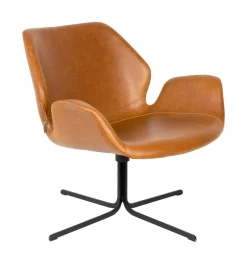 Zuiver Draaibare Fauteuil Nikki Vintage PU leder* Fauteuil Leer / Kunstleer