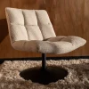 Dutchbone Draaifauteuil Bar Bouclé* Fauteuil Stof / Textiel|Fauteuil Bouclé / Teddy