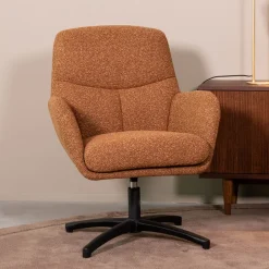 LABEL51 Draaifauteuil Chill Zone Bouclé* Fauteuil Stof / Textiel|Fauteuil Bouclé / Teddy