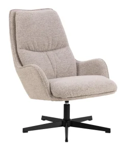 Bendt Draaifauteuil Damiano Bouclé, kleur* Fauteuil Stof / Textiel|Fauteuil Bouclé / Teddy