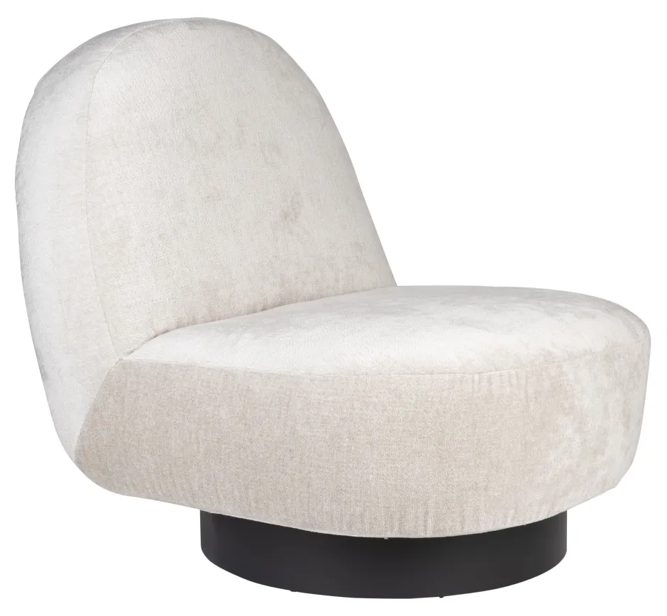 Zuiver Draaifauteuil Eden Chenille* Fauteuil Stof / Textiel