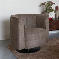 Dutchbone Draaifauteuil Flower Geweven stof* Fauteuil Stof / Textiel