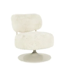 By-Boo Draaifauteuil Furlo Furry* Fauteuil Stof / Textiel