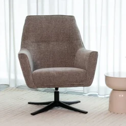 LABEL51 Draaifauteuil Tod Elite stof* Fauteuil Stof / Textiel