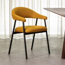 LABEL51 Eetkamerstoel Amaze Breathe stof* Eetkamerstoelen Met Armleuning