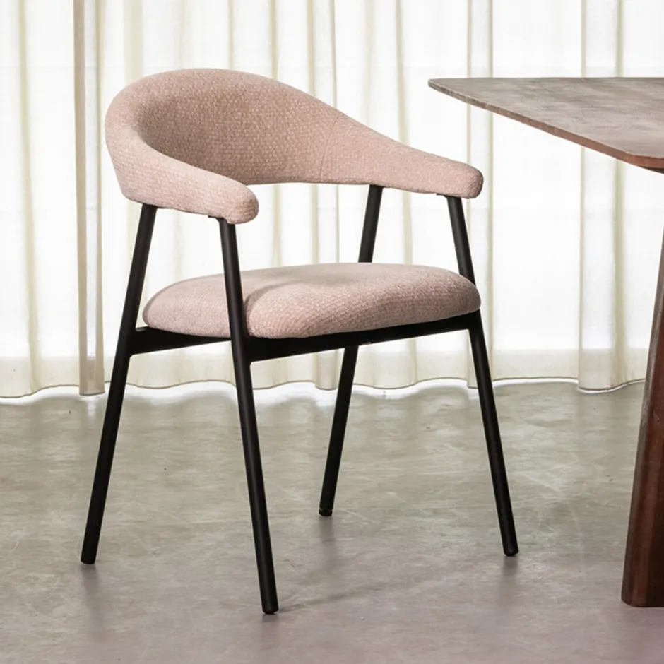 LABEL51 Eetkamerstoel Amaze Elite stof* Eetkamerstoelen Met Armleuning