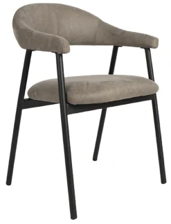LABEL51 Eetkamerstoel Amaze Micro Suede* Eetkamerstoelen Met Armleuning