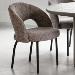 MUST Living Eetkamerstoel Arca* Beige Eetkamerstoelen|Eetkamerstoelen Zonder Armleuning