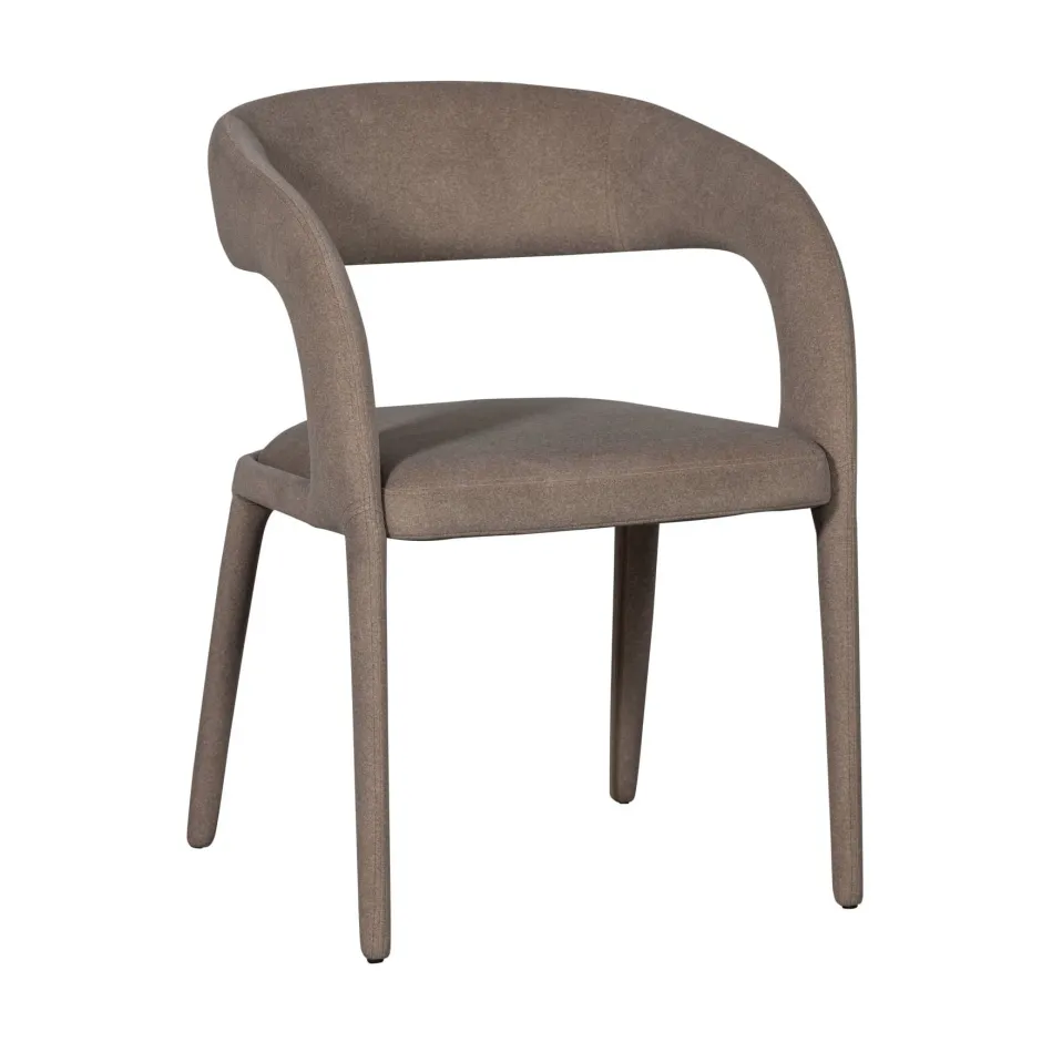 vtwonen Eetkamerstoel Arms Vilt look, kleur* Eetkamerstoelen Met Armleuning