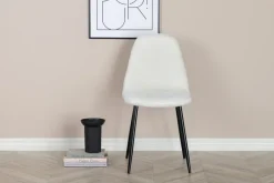 Nohr Eetkamerstoel Austina Teddy, kleur* Eetkamerstoelen Bouclé / Teddy|Eetkamerstoelen Zonder Armleuning