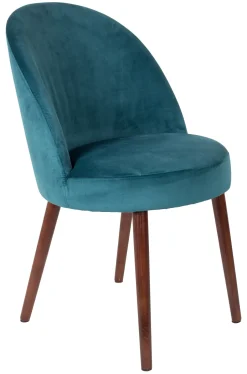 Dutchbone Eetkamerstoel Barbara Velvet* Eetkamerstoelen Velvet / Fluweel|Eetkamerstoelen Zonder Armleuning