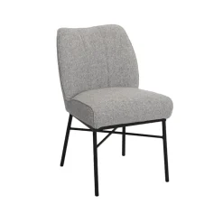 Tower Living Eetkamerstoel Barzio Geweven stof* Beige Eetkamerstoelen|Eetkamerstoelen Zonder Armleuning