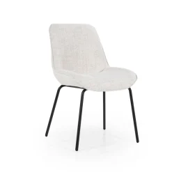 By-Boo Eetkamerstoel Base Bouclé* Eetkamerstoelen Bouclé / Teddy|Eetkamerstoelen Zonder Armleuning