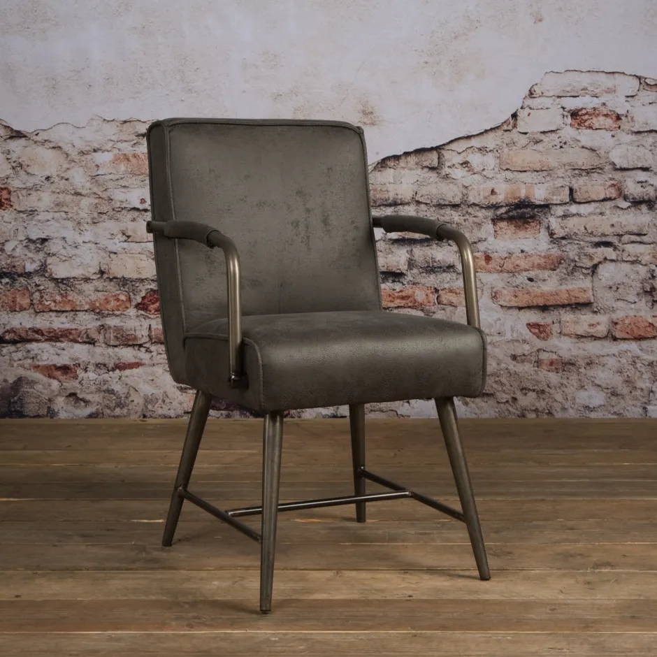Tower Living Eetkamerstoel Belmonte met armleuning* Eetkamerstoelen Met Armleuning