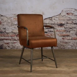 Tower Living Eetkamerstoel Belmonte met armleuning* Eetkamerstoelen Met Armleuning