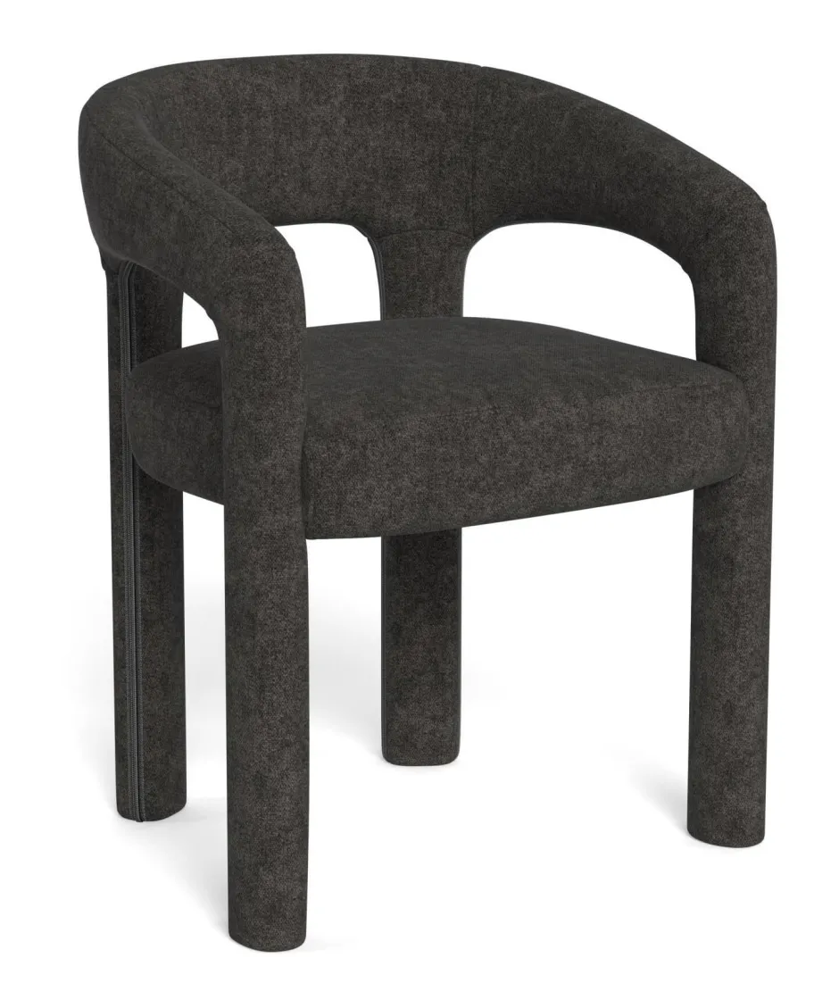 Bendt Eetkamerstoel Blandon Chenille* Chenille Eetkamerstoelen|Eetkamerstoelen Met Armleuning
