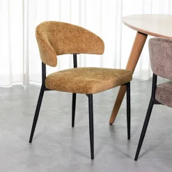 LABEL51 Eetkamerstoel Bliss Elite stof* Eetkamerstoelen Met Armleuning