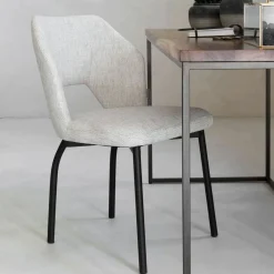 MUST Living Eetkamerstoel Bloom Polaris* Eetkamerstoelen Zonder Armleuning