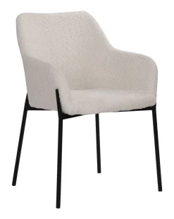 Artistiq Living Eetkamerstoel Brindy Bouclé* Eetkamerstoelen Bouclé / Teddy|Eetkamerstoelen Met Armleuning