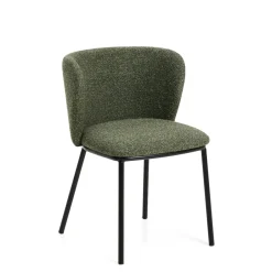 Kave Home Eetkamerstoel Ciselia Grof Chenille* Chenille Eetkamerstoelen|Eetkamerstoelen Zonder Armleuning