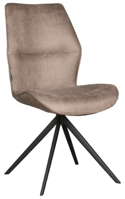LABEL51 Eetkamerstoel Comfy Micro suede, kleur* Eetkamerstoelen Zonder Armleuning