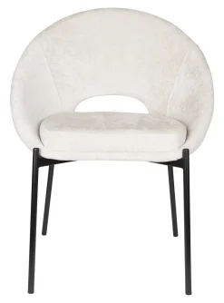 ZILT Eetkamerstoel Danon Chenille* Chenille Eetkamerstoelen|Eetkamerstoelen Zonder Armleuning
