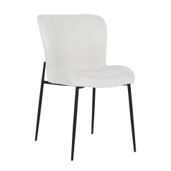 Richmond Interiors Eetkamerstoel Darby Bouclé, kleur* Eetkamerstoelen Bouclé / Teddy|Eetkamerstoelen Zonder Armleuning