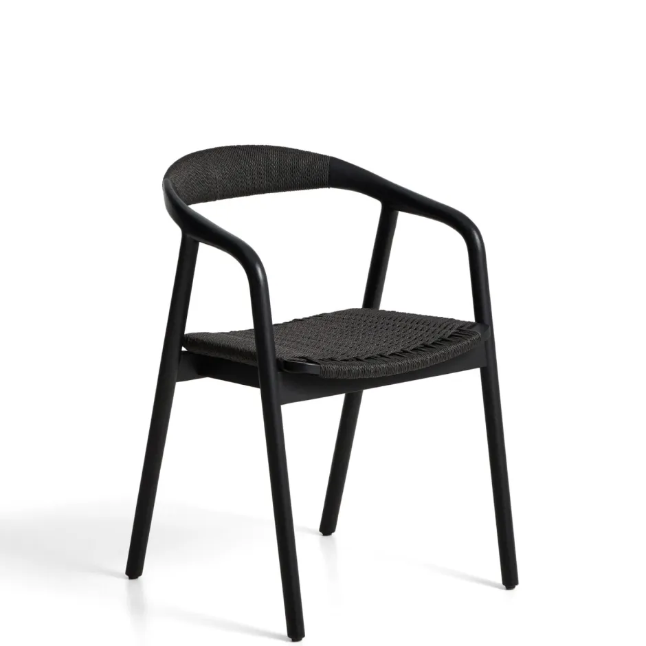 Kave Home Eetkamerstoel Derile Eikenhout* Eetkamerstoelen Met Armleuning
