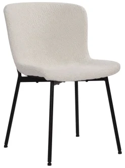 Artistiq Living Eetkamerstoel Ellena Bouclé* Eetkamerstoelen Bouclé / Teddy|Eetkamerstoelen Zonder Armleuning