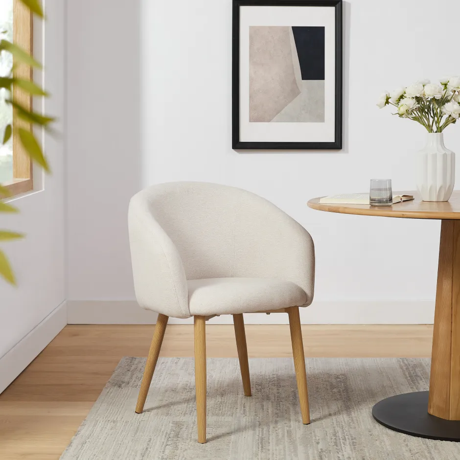 Artistiq Living Eetkamerstoel Espen Structuurstof* Eetkamerstoelen Met Armleuning