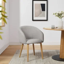 Artistiq Living Eetkamerstoel Espen Structuurstof* Eetkamerstoelen Met Armleuning
