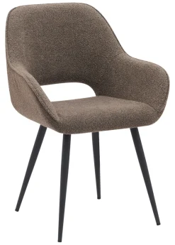 LABEL51 Eetkamerstoel Fer Bouclé* Eetkamerstoelen Bouclé / Teddy|Eetkamerstoelen Met Armleuning
