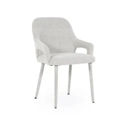 By-Boo Eetkamerstoel Fika Bouclé* Eetkamerstoelen Bouclé / Teddy|Eetkamerstoelen Met Armleuning