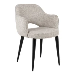 Richmond Interiors Eetkamerstoel Giovanni Geweven stof, kleur* Eetkamerstoelen Met Armleuning