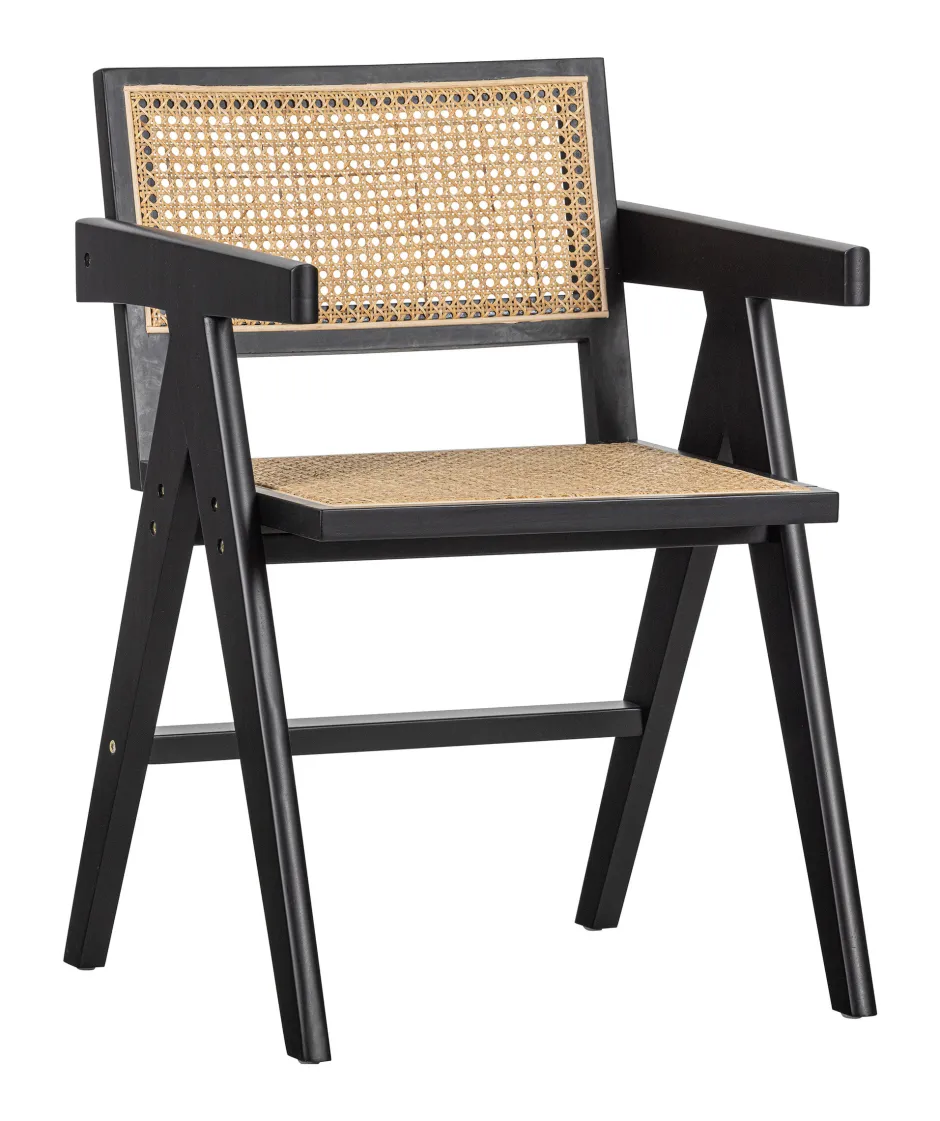 WOOOD Eetkamerstoel Gunn Rotan* Eetkamerstoelen Met Armleuning