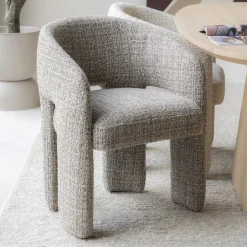 Eleonora Eetkamerstoel Hamilton Grove Bouclé* Beige Eetkamerstoelen|Eetkamerstoelen Bouclé / Teddy