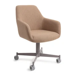 Jesper Home Eetkamerstoel Hiroo Caster Grey* Eetkamerstoelen Met Armleuning