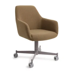 Jesper Home Eetkamerstoel Hiroo Caster Grey* Eetkamerstoelen Met Armleuning