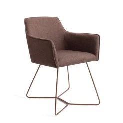 Jesper Home Eetkamerstoel Hofu Beehive Rose Gold* Eetkamerstoelen Met Armleuning