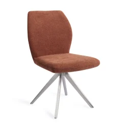 Jesper Home Eetkamerstoel Ikata Turn Steel, Draaibaar* Beige Eetkamerstoelen|Draaibare Eetkamerstoelen