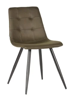 LABEL51 Eetkamerstoel Jay Microvezel* Eetkamerstoelen Zonder Armleuning