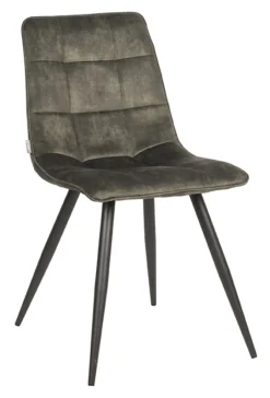 LABEL51 Eetkamerstoel Jelt Velvet* Eetkamerstoelen Velvet / Fluweel|Beige Eetkamerstoelen